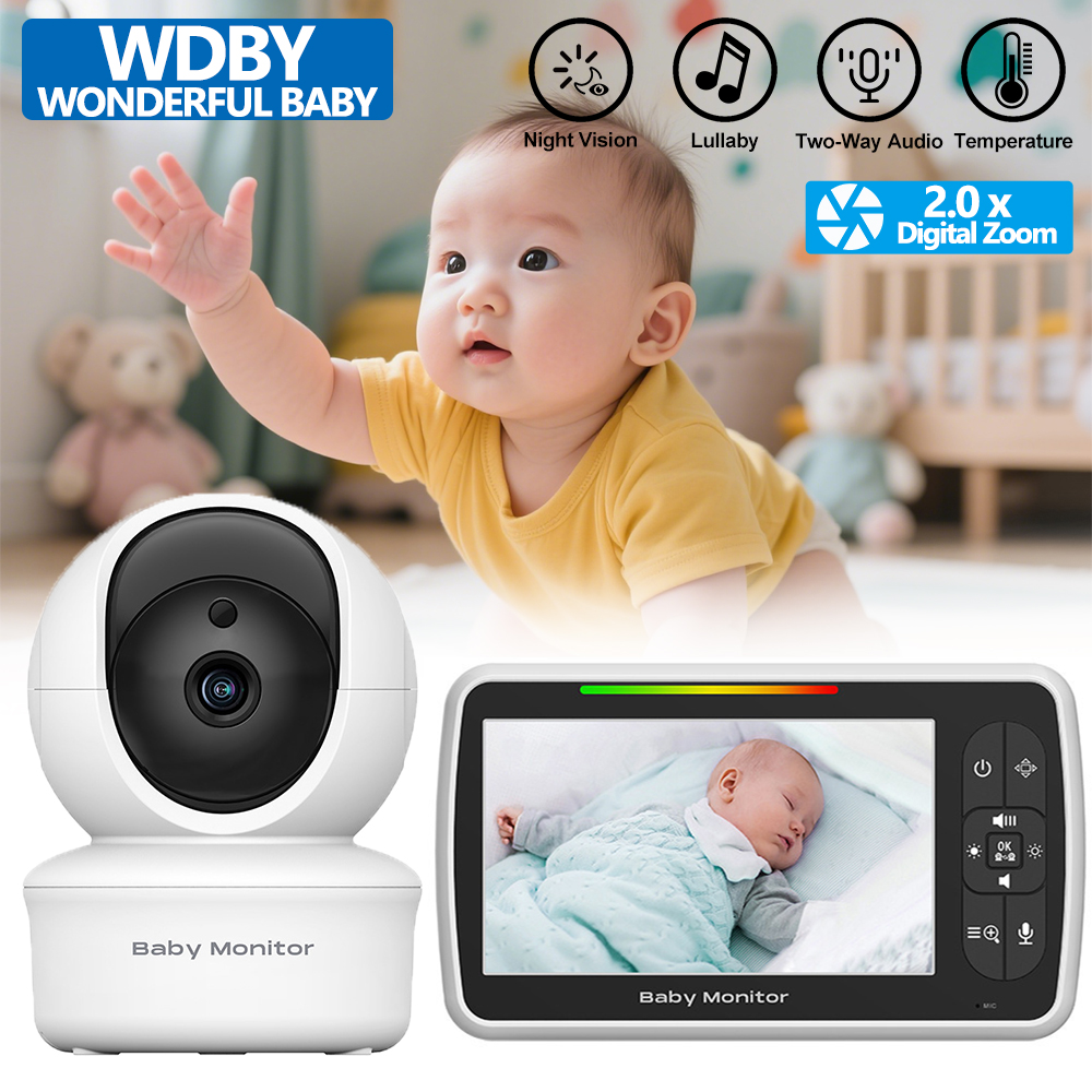 Audio X Music - 5.0 Inch Video Baby Monitor With