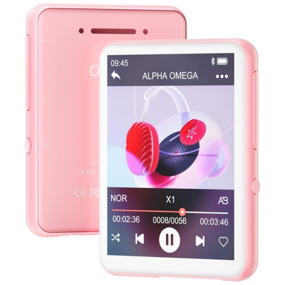 Music Audiobook - 128GB Bluetooth 5.4 MP3 Player, Portable