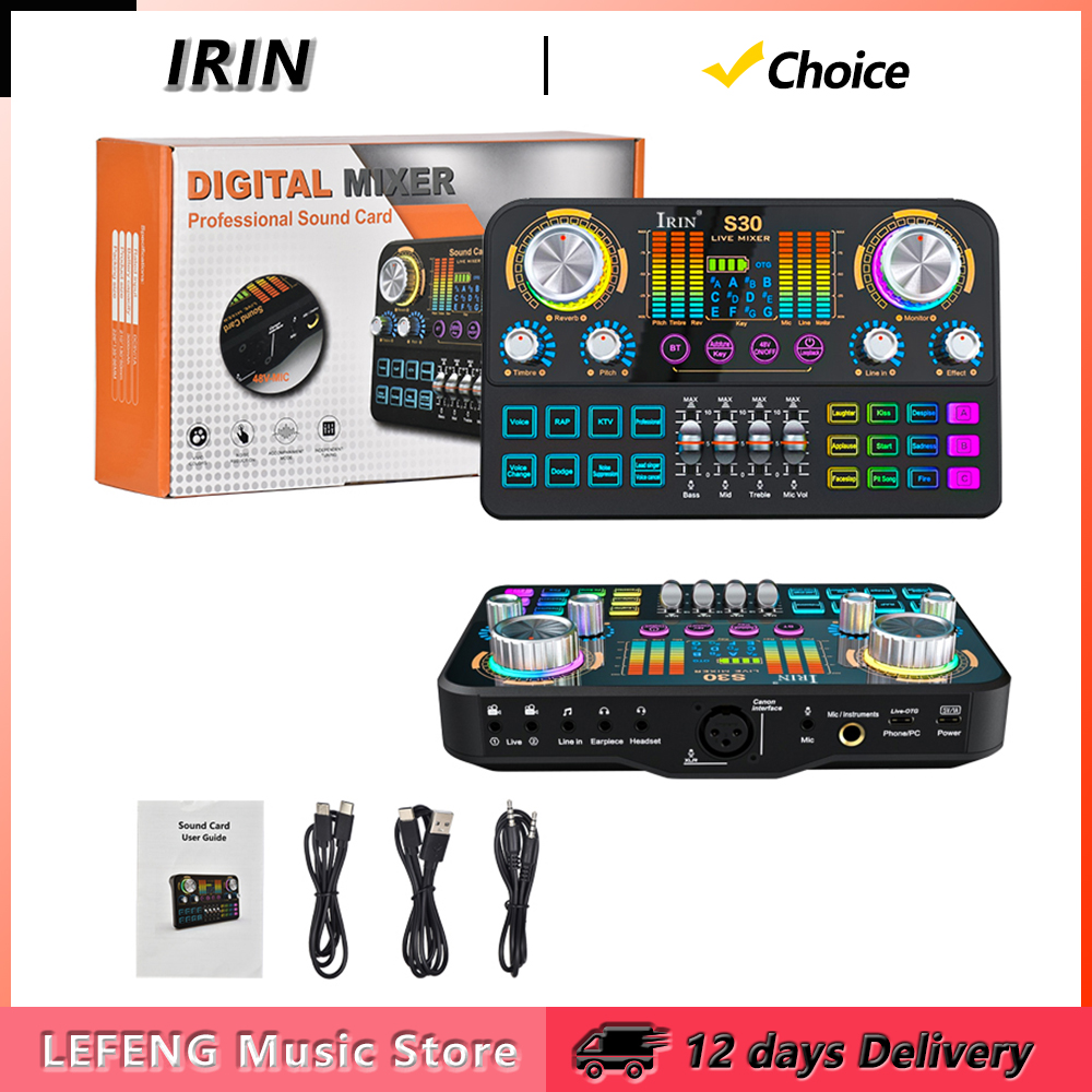 Audio Music Dj - IRIN S30 Live Sound Card Audio