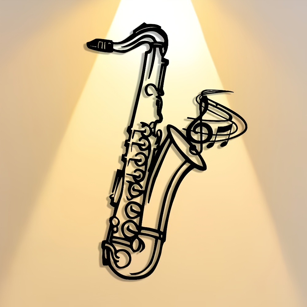 Metal Wall Art Saxophone Decor - Audio Music Live ulasan dan harga