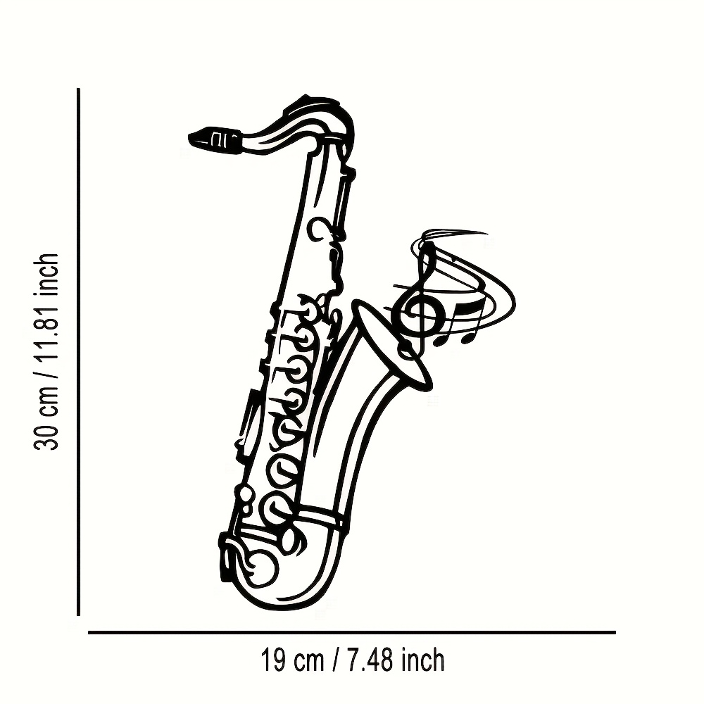 Metal Wall Art Saxophone Decor - Audio Music Live ulasan dan harga