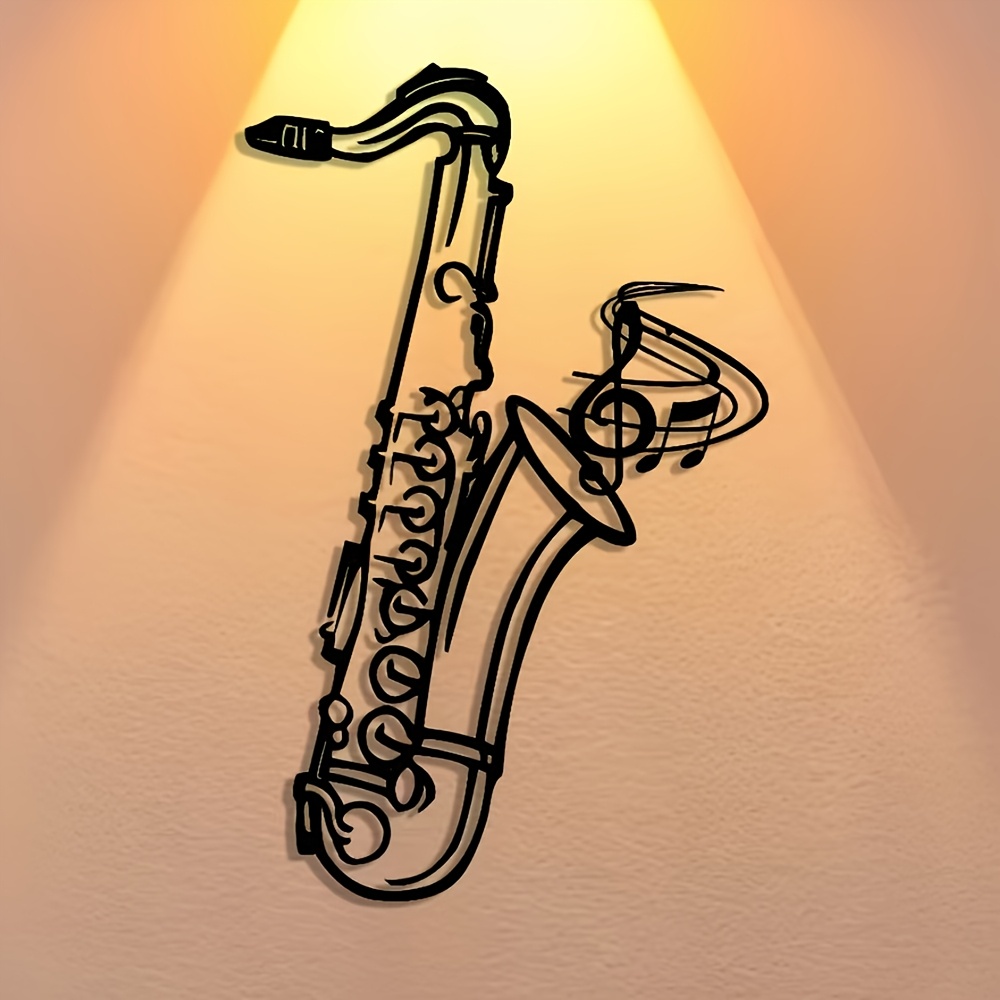 Metal Wall Art Saxophone Decor - Audio Music Live ulasan dan harga