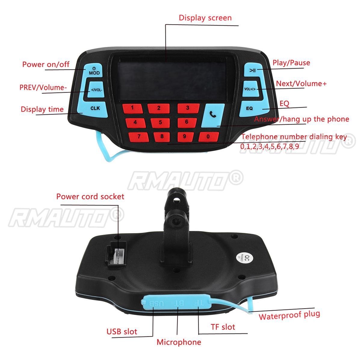Motorcycle bluetooth Audio Sou - Audio Music Player ulasan dan harga