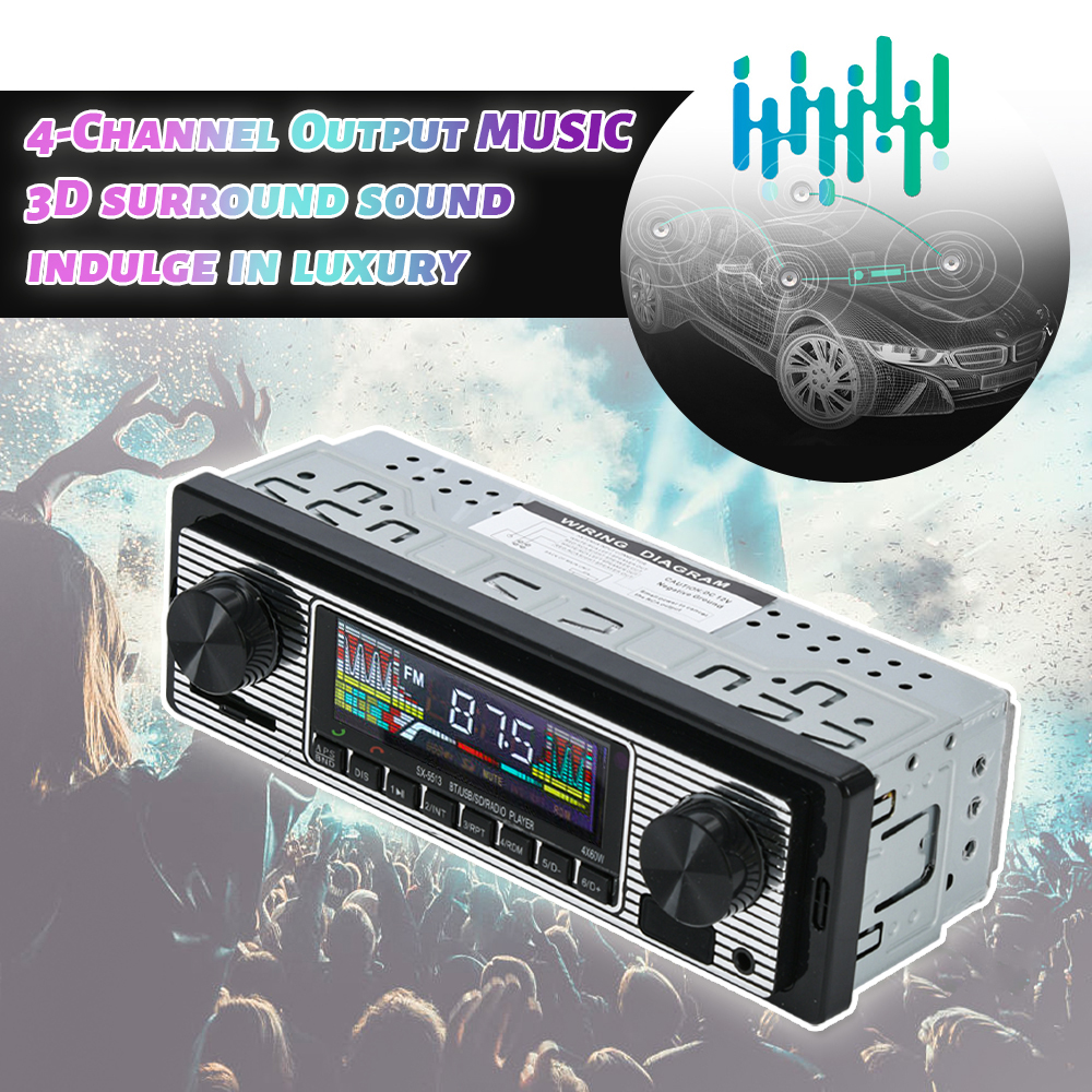 Vintage Car Radio Vehicle Inte - Audio Music Player ulasan dan harga