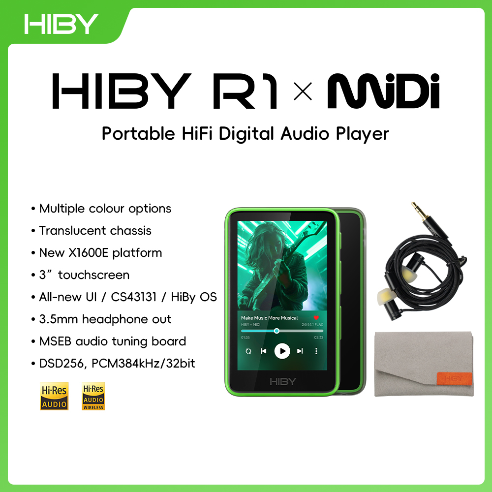 HiBy R1 MiDi HiFi Audio Music  - Music Audiobook ulasan dan harga