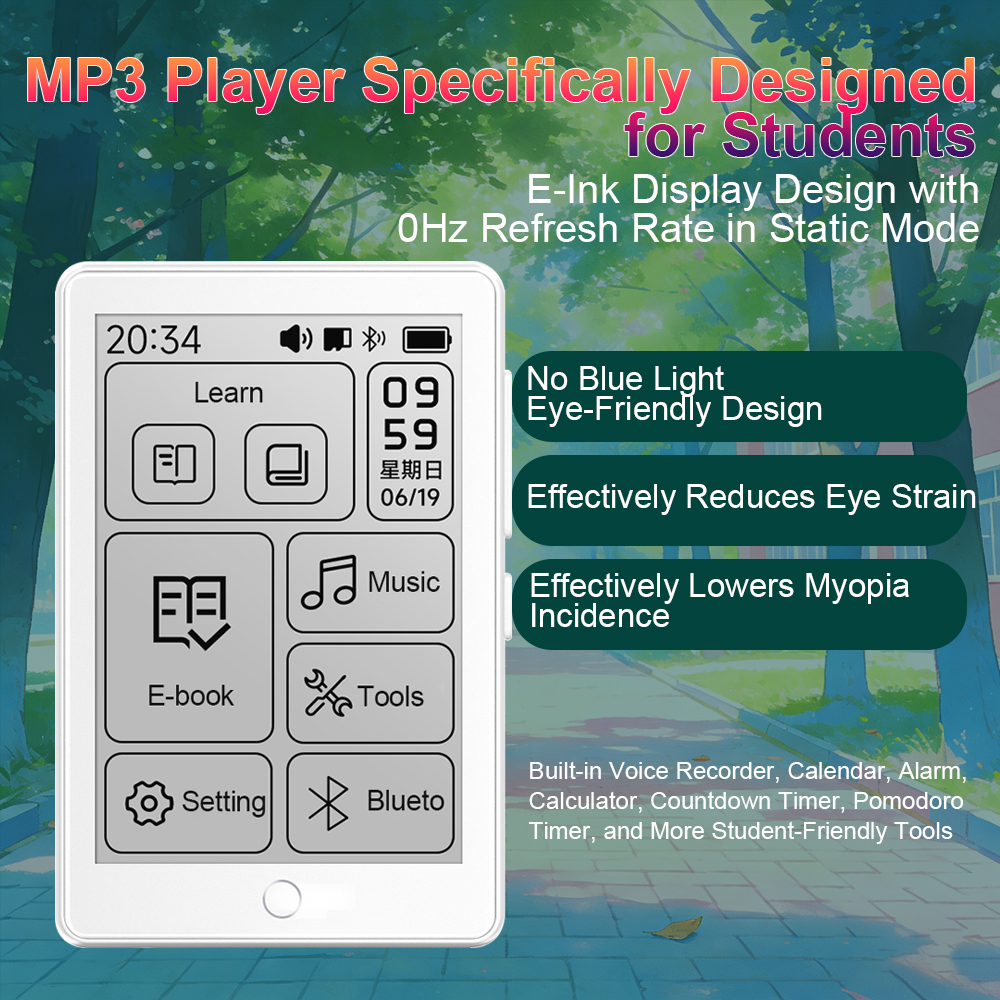 64GB 2.7‘’-3.5‘’inch E-ink Scr - Music Audiobook ulasan dan harga
