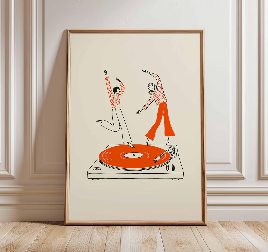 Dancing Couple Wall Art Print, - Audio Music Live ulasan dan harga
