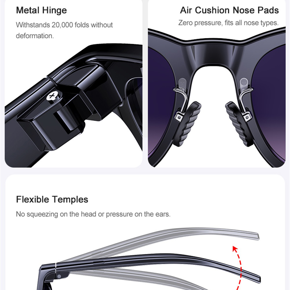 Smart Glasses AI Assistant Rea - Audio Music Player ulasan dan harga