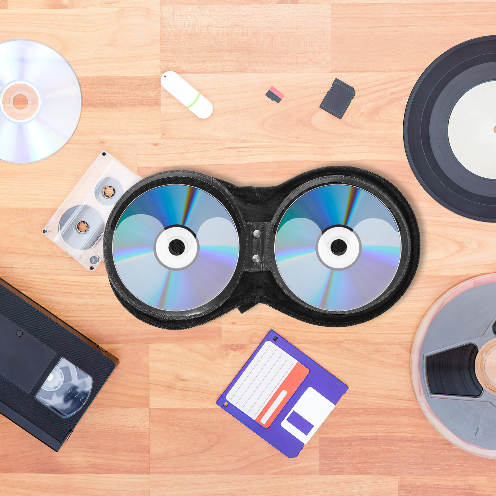 Cd Protective Case 20 Capacity - Music Audiobook ulasan dan harga