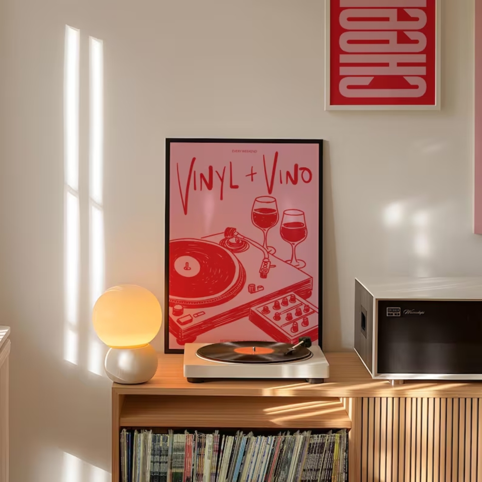 Vinyl & Vino Music Illustratio - Audio Music Live ulasan dan harga