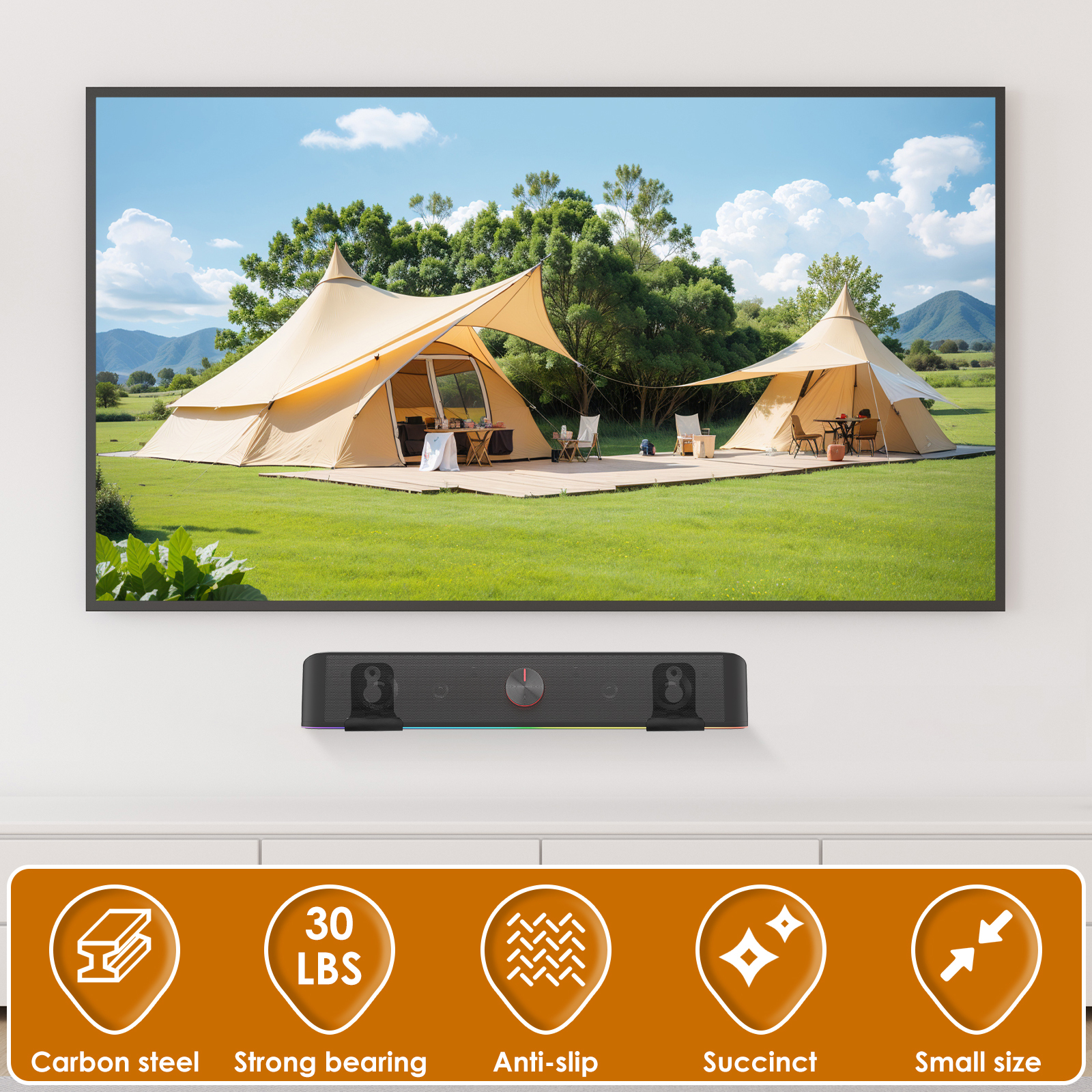 2Pcs Soundbar Speaker Stands W - Audio Music Live ulasan dan harga